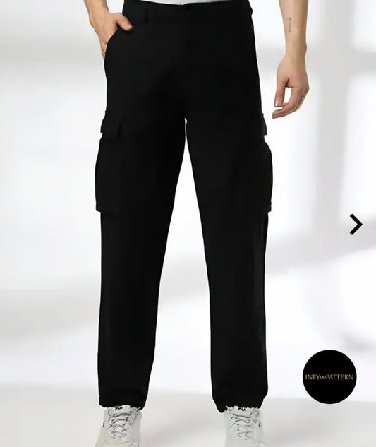 Black Denim Baggy Jeans - Classic Stone Wash Casual Fit